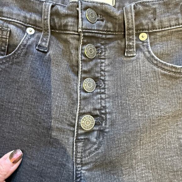Madewell 9” Mid-Rise Skinny Jeans Exposed Button Fly Size 29 - Picture 4 of 13